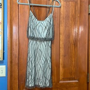 Adrianna Papell Beaded mini dress